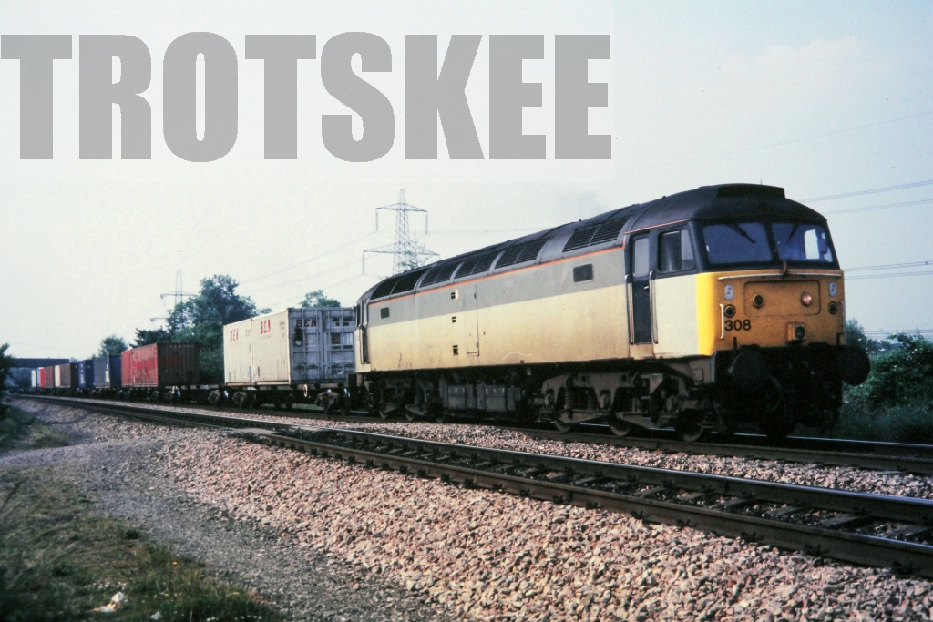 35mm Colour Slide British Railways Diesel Locomotive Class 47 47308 At Kennington Junction In 