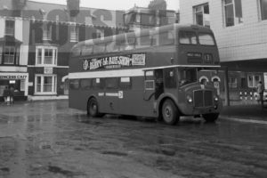 35mm Black and White Negative East Yorkshire AEC Renown 814 GAT814D at Bridlington in 1978
