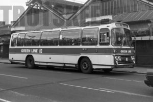 35mm Black and White Negative London Country AEC Reliance RS31 VPH31S at London in 1978