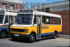 35mm Colour Slide Busways  1407 D407TFT at South Shields in 1999
