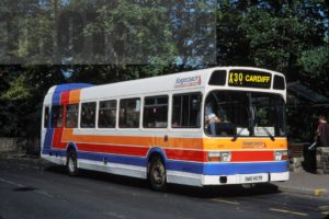 35mm Colour Slide Stagecoach  423 NWO475R at Cardiff in 1998