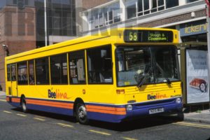 35mm Colour Slide BeeLine Dennis Dart 215 N215WRD at London in 1998