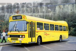 35mm Colour Slide Capital Citibus Leyland National  NLP389V at London in 1996