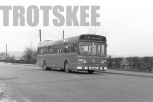 35mm Black and White Negative Trent Leyland National 434 NRB434P at Furnace Vale in 1977