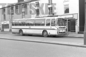 35mm Black and White Negative Warrington Corporation Leyland Leopard 3 DED977L at Warrington in 1977