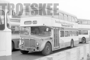 35mm Black and White Negative GMPTE  Class AEC Renown 6905 ATB246D at Leigh in 1976