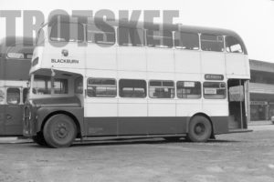 35mm Black and White Negative Blackburn  Class Guy Arab 167 NCB167 at Blackburn in 1977