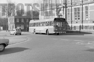 35mm Black and White Negative Ribble  Class Leyland National 435 NTC615M at Chorley in 1977