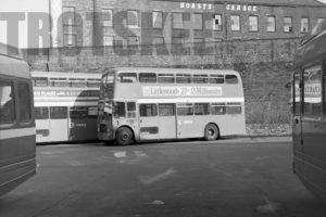 35mm Black and White Negative Ribble  Class Leyland Titan 1765 RCK910 at Preston in 1977