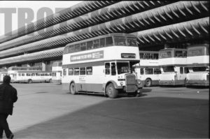 35mm Black and White Negative Preston  Class Leyland Titan 9 NCK741 at Preston in 1977