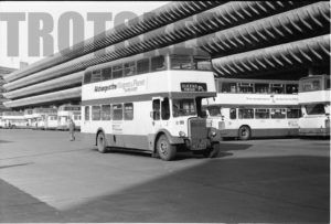 35mm Black and White Negative Preston  Class Leyland Titan 62 MCK293 at Preston in 1977
