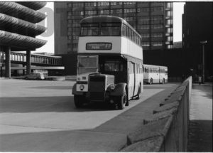 35mm Black and White Negative Preston  Class Leyland Titan 50 SRN375 at Preston in 1977