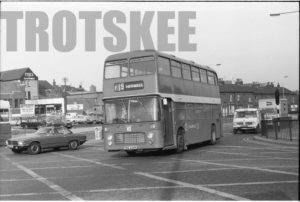 35mm Black and White Negative Crosville  Class Bristol VR DVL324 TMA324R at Birkenhead in 1977
