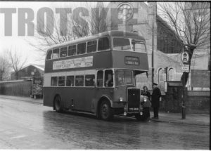 35mm Black and White Negative Halton  Class Leyland Titan 42 TTE282D at Widness in 1977