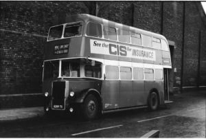 35mm Black and White Negative Halton  Class Leyland Titan 34 8289TD at Widness in 1977