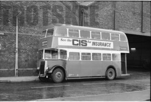 35mm Black and White Negative Halton  Class Leyland Titan 34 8289TD at Widness in 1977
