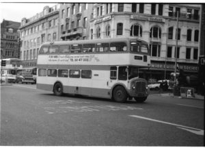 35mm Black and White Negative GMPTE AEC Renown 1921 AJA121B at Manchester in 1977