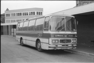 35mm Black and White Negative Metro Ford R192 85 FVH429L at Huddersfield in 1977