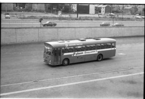 35mm Black and White Negative Yorkshire Traction Leyland Leopard 349 WHE349J at Huddersfield in 1977