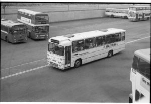 35mm Black and White Negative Yorkshire Traction Leyland Leopard 249 LHL249P at Huddersfield in 1977