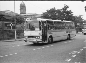 35mm Black and White Negative Cumberland Ford R226 809 NRM809M at Scarborough in 1978