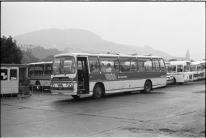 35mm Black and White Negative Wallace Arnold Leyland Leopard  KUM511L at Scarborough in 1978