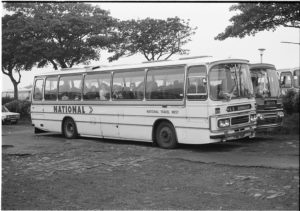 35mm Black and White Negative National Travel West Bedford YMT  NWD566P at Scarborough in 1978
