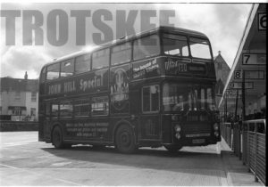 35mm Black and White Negative Devon General Bristol VR 575 VOD595S at Paignton in 1979