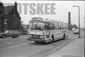 35mm Black and White Negative Trent Leyland Leopard  1R SCH1R at Sheffield in 1979