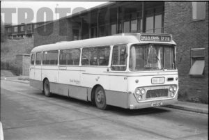 35mm Black and White Negative South Yorkshire Leyland Leopard 61 WWB101G at Sheffield in 1979