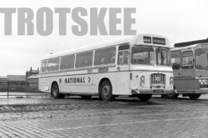 35mm Black and White Negative Crosville Bristol  RELH6G CRG161 EFM161H at Liverpool in 1978