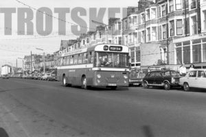 35mm Black and White Negative Lancaster City Council Leyland PSU3B/2R 117 NTD117K at Lancaster in 1978