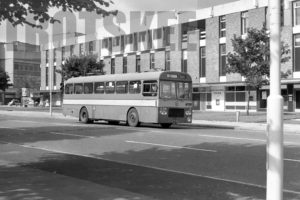 35mm Black and White Negative Lancashire United Bristol RESL6G 258 CTE484E at Swinton in 1978