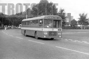 35mm Black and White Negative Lancashire United Seddon Pennine RU 343 WTD676H at Swinton in 1978