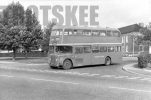35mm Black and White Negative Lancashire United Guy Arab V 6LW 274 ETJ910F at Swinton in 1978
