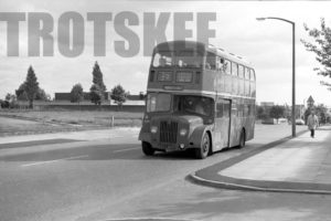 35mm Black and White Negative Lancashire United Guy Arab V 6LW 271 ETJ907F at Swinton in 1978