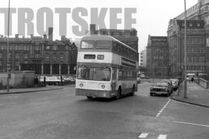 35mm Black and White Negative Greater Manchester PTE Leyland PDR1/1 3131 MRJ285F at Manchester in 1978