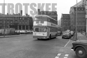 35mm Black and White Negative Greater Manchester PTE Leyland PDR1/2  3859 END859D at Manchester in 1978