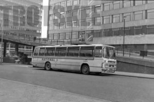35mm Black and White Negative Ribble Leyland PSU3B/4R 1026 WTF572L at Manchester in 1979