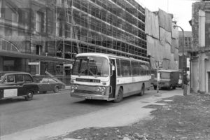 35mm Black and White Negative Greater Manchester PTE Leyland PSU3B/4R 70 XNE882L at Manchester in 1979