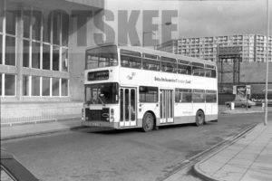35mm Black and White Negative South Yorkshire Transport Ailsa  B55-10 374 LWB374P at Sheffield in 1979