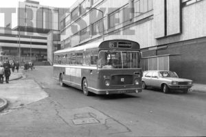 35mm Black and White Negative Lincolnshire Bristol RELL6G 1221 NFE650J at Sheffield in 1979