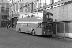 35mm Black and White Negative Trent Bristol VRT/SL3/6LXB 839 BRC839T at Sheffield in 1979