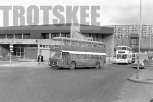 35mm Black and White Negative East Midland Bristol VRT/SL6G 120 PRR120L at Sheffield in 1979