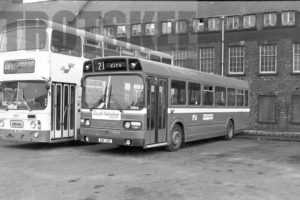 35mm Black and White Negative South Yorkshire Transport Leyland 10351B/1R 12 AAK112T at Sheffield in 1979