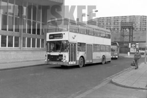 35mm Black and White Negative South Yorkshire Transport Ailsa  B55-10 394 LWB394P at Sheffield in 1979
