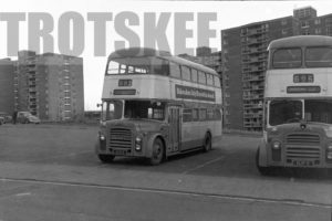 35mm Black and White Negative Greater Manchester PTE Leyland PD3A/2 3238 HJP6 at Wigan in 1979