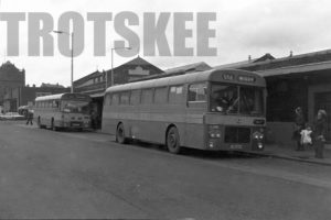35mm Black and White Negative Lancashire United Bristol RESL6G 416 TTB447M at Wigan in 1979