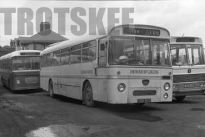 35mm Black and White Negative Berresfords AEC Re  VDB943 at Cheddleton in 1978