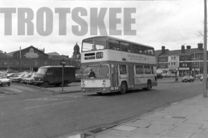 35mm Black and White Negative Greater Manchester PTE Leyland PDR1A/1 6793 OBN293H at Wigan in 1979
